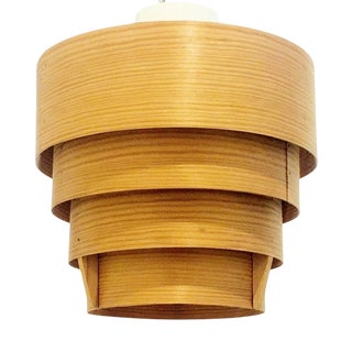 Mid-Century Scandinavian Pine Ceiling Light Model T 354 by Hans-Agne Jakobsson for Ellysett Markaryd, Sweden, 1960s For Sale