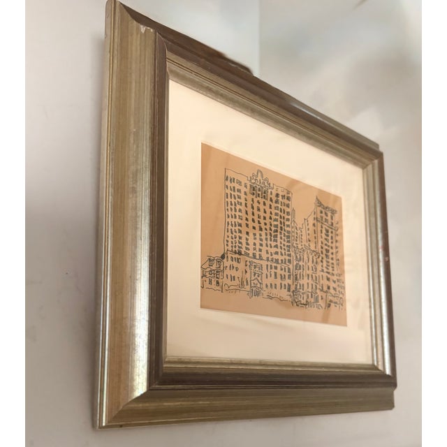 1990s Original Cityscape "Between W. 94th and 95th", Signed by Artist For Sale - Image 4 of 9