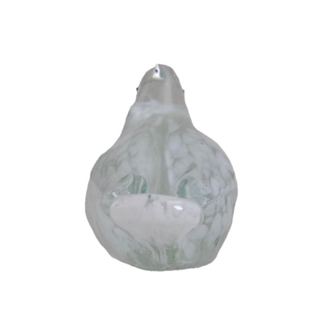 Vintage Art Glass Handblown Bird Paperweight For Sale - Image 4 of 7