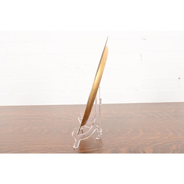 Metal Tiffany Studios New York Bronze Doré Plate or Charger For Sale - Image 7 of 11