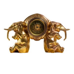 Small Clock with Elephants
