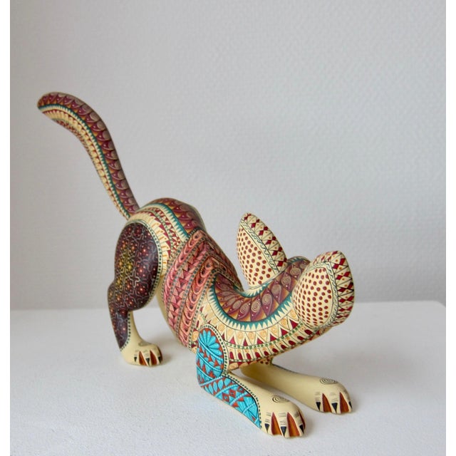 Plastic Mexican Artist, Hand Carved Alebrije Dog, 2000s, Copal For Sale - Image 7 of 8