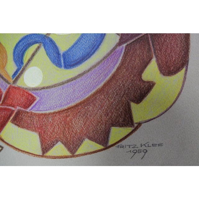 Paper Fritz Klee, Abstract Composition, 1959, Drawing For Sale - Image 7 of 18