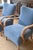Wood Jindrich Halabala H237 Armchairs in Pierre Frey Mohair For Sale - Image 7 of 14