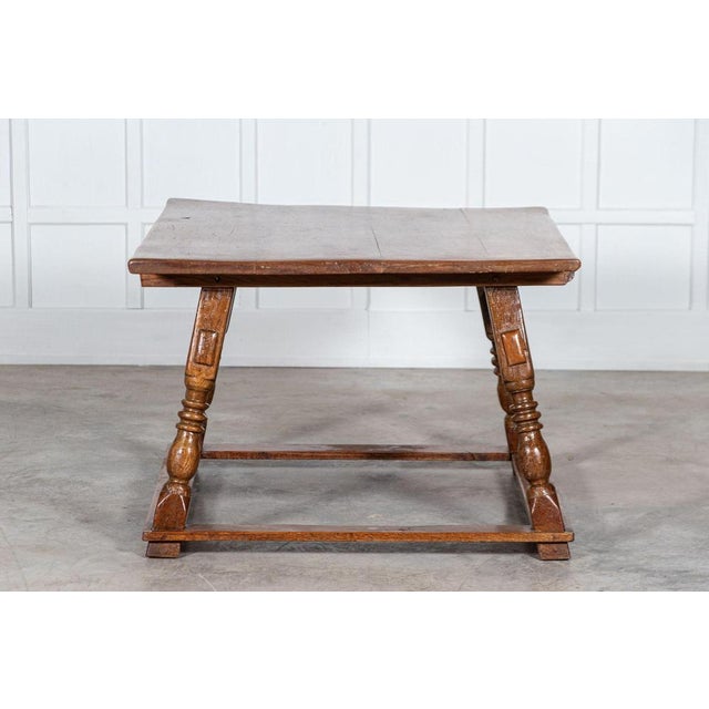 18th Century English Vernacular Oak Work Table, 1780s For Sale - Image 12 of 15