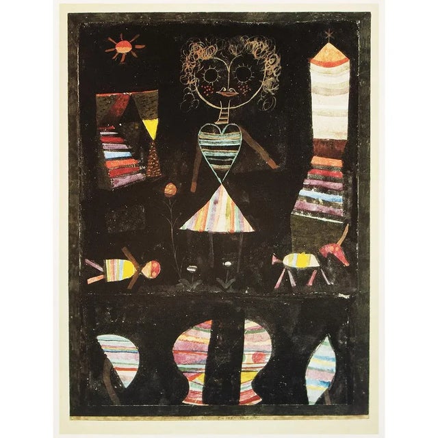 Printmaking Materials 1989 After Paul Klee "Puppet Theater", Full-Color Print From France For Sale - Image 7 of 7