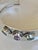 1980s Sterling Silver Bracelet With Amethyst and Topaz For Sale - Image 5 of 17