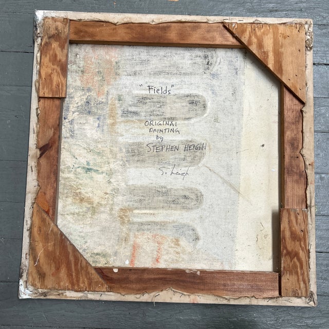 Contemporary Original Abstract Painting by Stephen Heigh “Fields” For Sale - Image 4 of 4