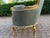 1950 French Louis XVI Gold Beech Damask Settee - 1 Pc For Sale - Image 13 of 14