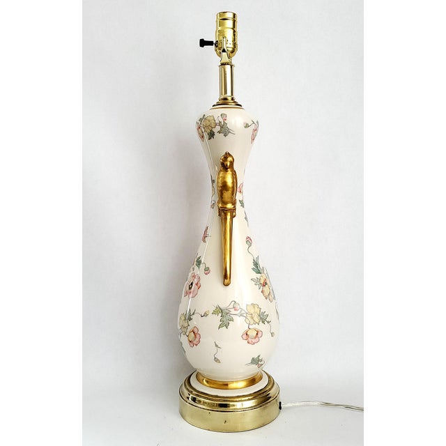 Early 20th Century Gold Parrot Lamp Restored 1940s Art Nouveau For Sale - Image 5 of 12