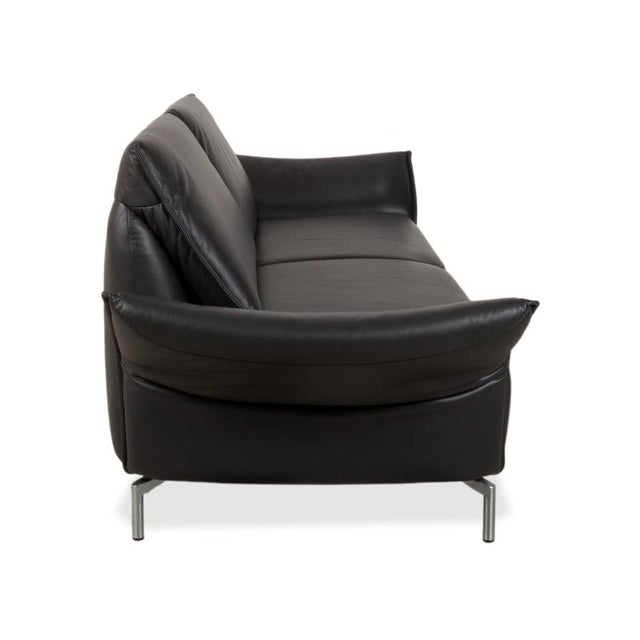 Vanda 2-Seater Sofa in Anthracite Leather from Koinor For Sale - Image 12 of 13