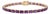 Natural Amethyst Emerald-Cut Tennis Bracelet in 18k Yellow Gold Plated For Sale