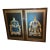 20th C. Emperor and Empress Plaque Large - Mid-Century Chinoiserie Black Lacquer & High-Relief Soapstone Wall Panels. For Sale