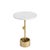 The Myles Accent Table fuses chunky, hardware-inspired elements with sleek modern marble. The table’s adjustable-height...