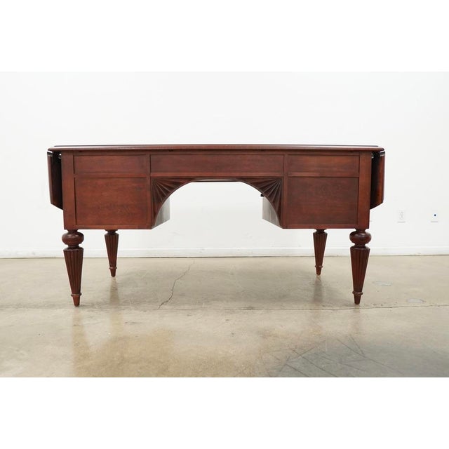 Traditional Vintage Ethan Allen British Classics Marshall Drop Leaf Desk For Sale - Image 3 of 18