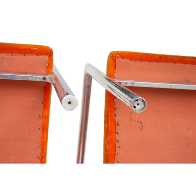 Pair of Aluminum Frame Lounge Chairs by Founders in the Manner of Harvey Probber For Sale - Image 12 of 12