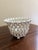 French Country French Country White Ceramic Woven Rope Cachepot Basket For Sale - Image 3 of 7