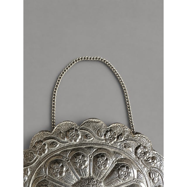 19th Century 19thC Ottoman .900 Silver Turkish Islamic Wedding Mirror For Sale - Image 5 of 18