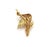 Contemporary Lovely 1.82ct Diamond Ruby 18k Yellow Gold Swan Brooch Pin For Sale - Image 3 of 4