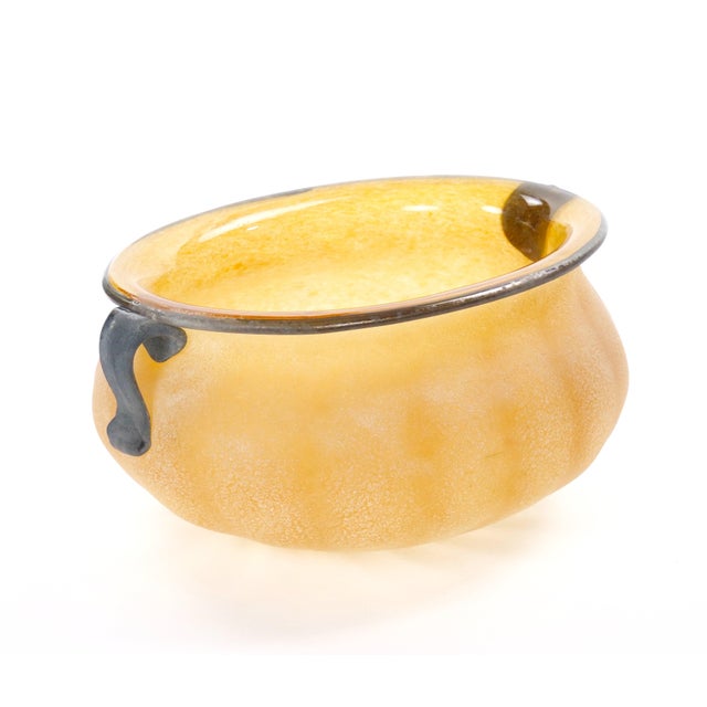 A striking mid-century modern Venetian art glass tableware centerpiece, made in Venice, Italy, in the mid-20th century and...