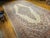 Tan Vintage Oversized Persian Qazvin Area Rug, Hand-Knotted Wool, Floral Medallion, 10x20, Ivory & Blue For Sale - Image 8 of 18