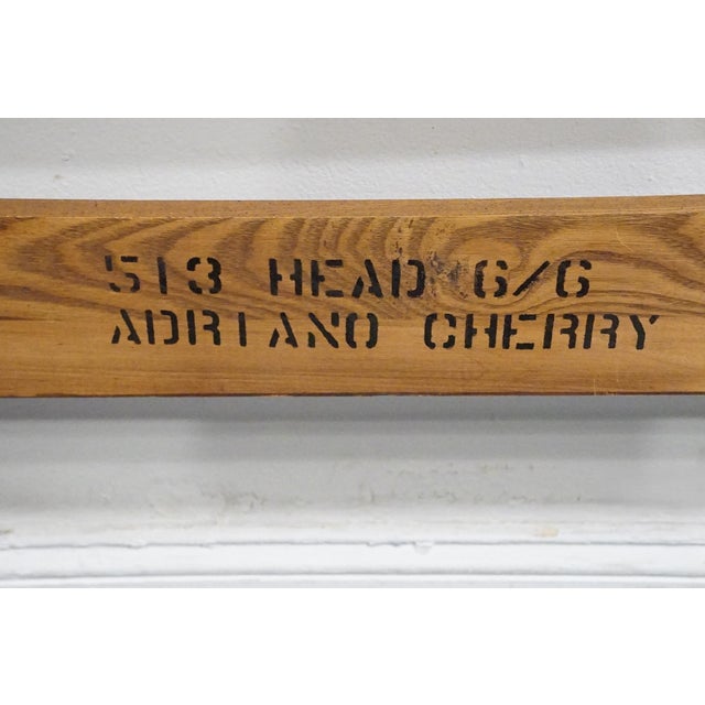 Wood Davis Cabinet Co. Italian Neoclassical Style King Size Adriano Cherry Headboard in 513 Finish For Sale - Image 7 of 8