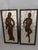Pair Mid-Century Modern Hand-Carved Wood Figural Relief Wall Panels on Shimmering Capiz Shell Grounds For Sale - Image 12 of 18