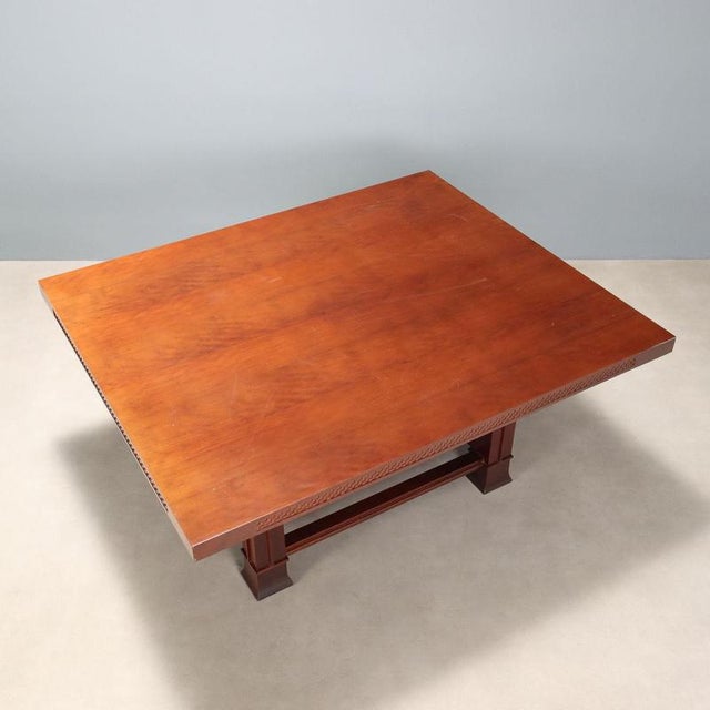 Wood Husser Table by Frank Lloyd Wright for Cassina For Sale - Image 7 of 11