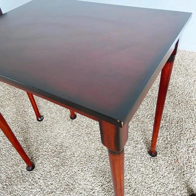 Traditional Mahogany Nesting Tables From Bombay Company Set of 3