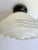 White 1950's Art Deco Frosted Semi-Flush Pendant Light For Sale - Image 8 of 11