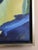 Blue Mid-Century Modern 'Blue Interlude' Vintage Swedish Original Abstract Oil Painting, Framed For Sale - Image 8 of 13