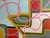Textile Large Contemporary Abstract Acrylic Painting – Pink Linear & Geometric Expressions For Sale - Image 7 of 11