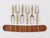 Wood #3679 Corn Cob Skewers Forks with Leather Holder attributed to Carl Auböck, Vienna, Austria, 1930s, Set of 7 For Sale - Image 7 of 10