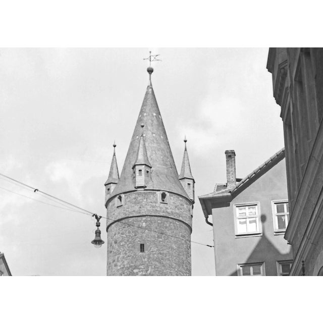 Traditional Druselturm Tower at the Old City of Kassel, Germany, 1937, Printed 2021 For Sale - Image 3 of 5