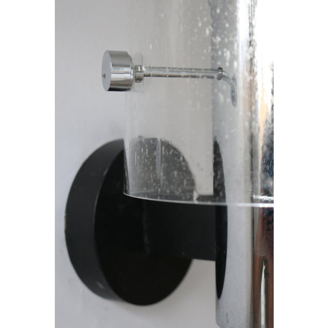 Large Ice Glass Bubble Glass Wall Light from Glashütte Limburg, 1970s For Sale - Image 9 of 11