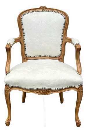 Carved Louis XV Style Fauteuil Armchair