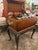 1990s Vintage Maitland-Smith Hand-Painted Lift-Top Storage Box Table on Carved Wood Stand For Sale - Image 5 of 18