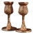1900s Pair of Thistle Goblets by Tiffany, Bronze. For Sale