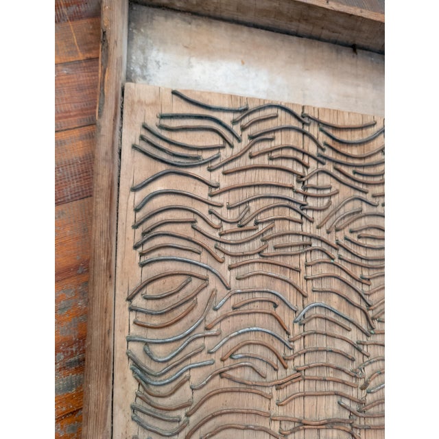 Late 19th Century 19th Century Folk Art Primitive Wood and Wire Washboard For Sale - Image 5 of 13