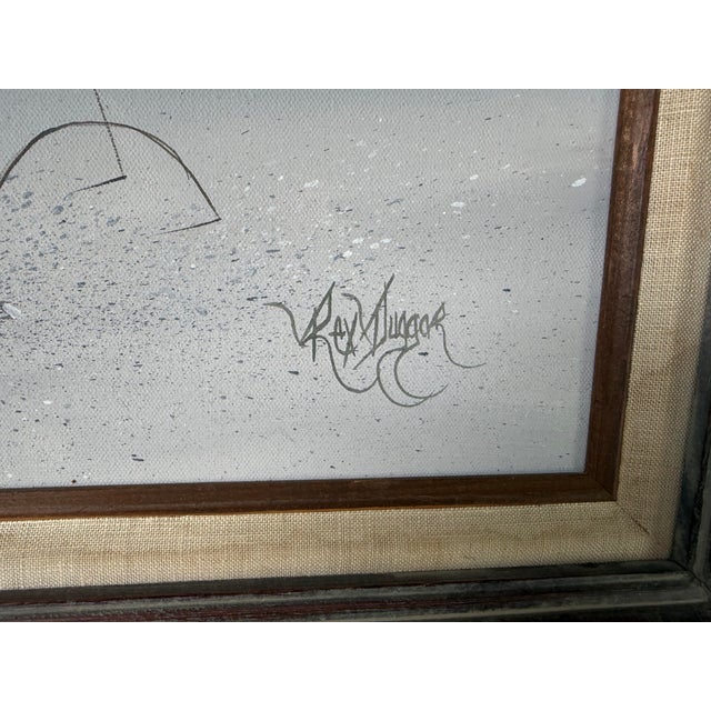 Gray 1980’s Rex Duggar Beach Dunes Landscape Oil on Canvas Painting– Framed For Sale - Image 8 of 11