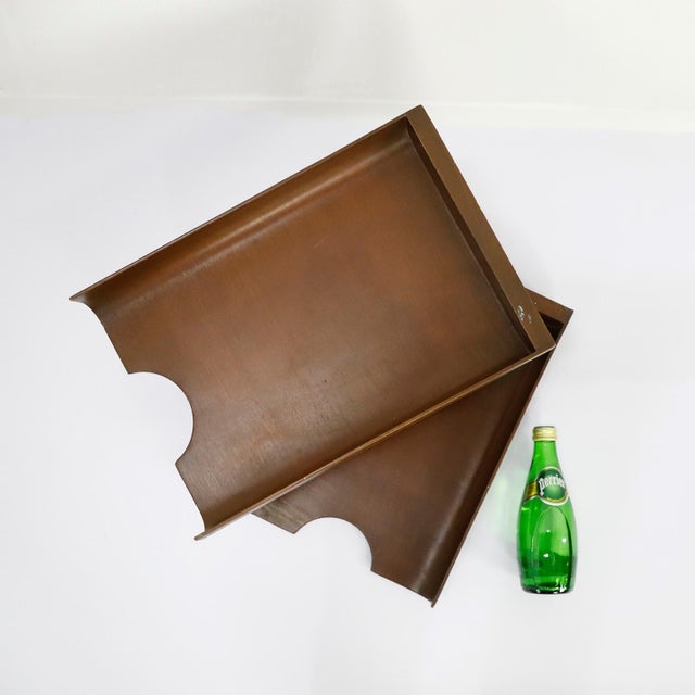 1970s MCM Office Desk Paper Organizer Tray For Sale - Image 4 of 4