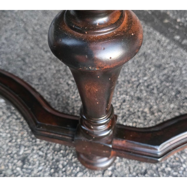 Early 21st Century Lorts[attributed] Spanish Revival Distressed Leather Tray-Top Cocktail Coffee Table For Sale - Image 4 of 11