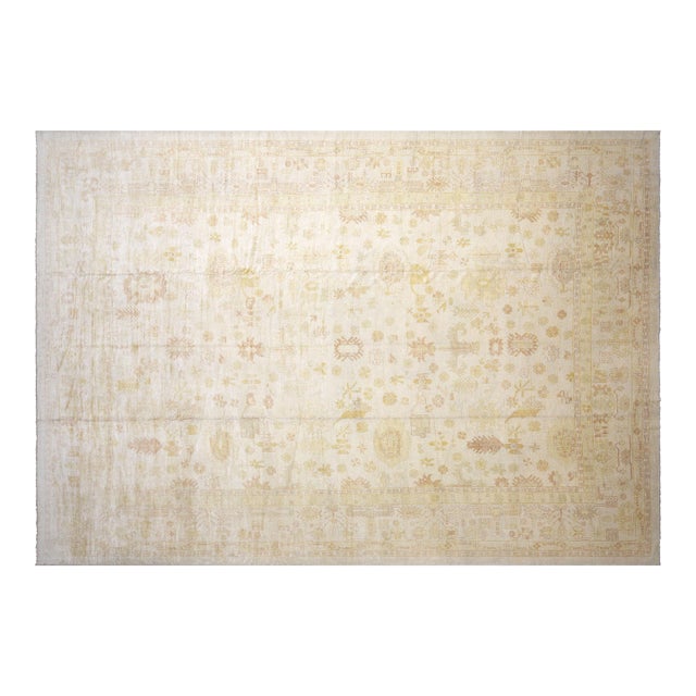 1960s Turkish Oushak Rug For Sale