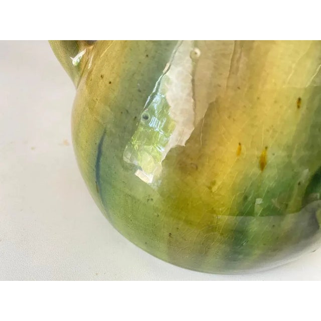 An authentic 19th century French Vase This vase is full of character, handcrafted and glazed with 3 charming twisted...