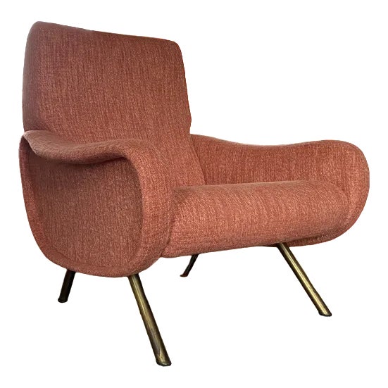 Mid-Century Early Edition Lady Chair with Wooden Frame by