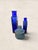 Antique Set of Three English Cobalt Blue Glass Apothecary Bottles For Sale - Image 4 of 7