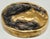 A beautiful French antique solid bronze vide poche or pocket empty dish handcrafted with lovely detail. It depicts a gilt...