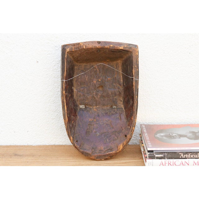 Brown Multicolor Painted African Aduma Mask For Sale - Image 8 of 9