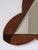 Amsterdam School Trefoil Mirror in Oak and Ebony Macassar, 1930s For Sale - Image 4 of 10