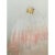 Pair of Murano Style Glass Vanished Pink Tronchi Venini Style Chandeliers For Sale - Image 12 of 12